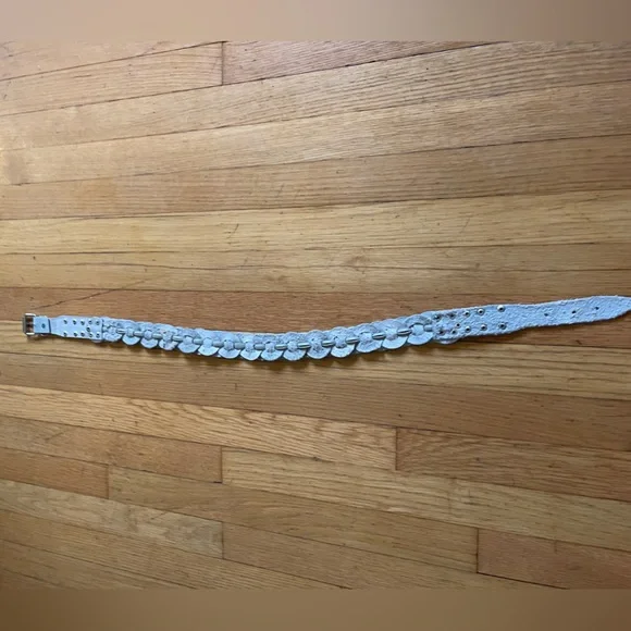 70s Vintage Gray Studded Belt - Picture 4 of 5